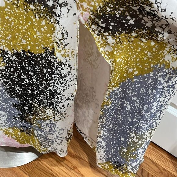 New! Diane von Furstenberg Jade SILK Skirt in Stella Fresco Rock Size M - Picture 6 of 16